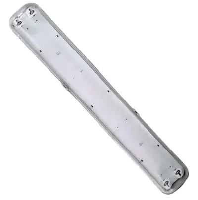 Luminaria fluorescente doble con carcasa protector - miniatura 3