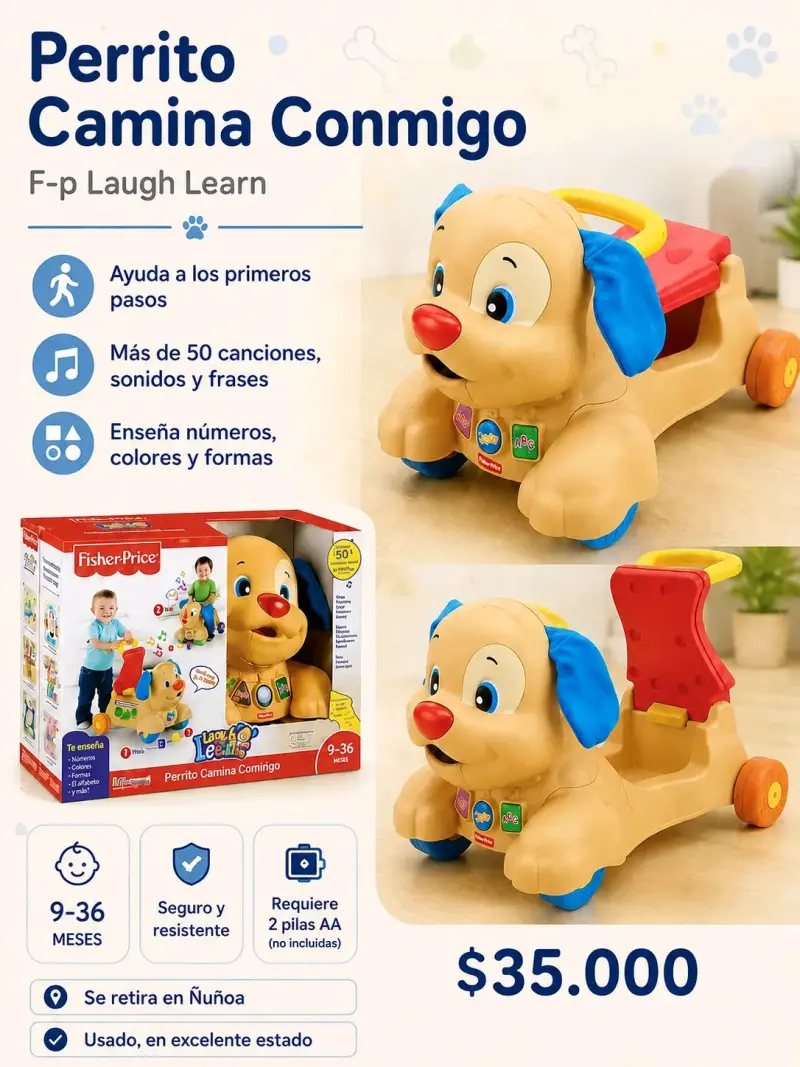 Andador Perrito Camina Conmigo Fisher-Price - 1