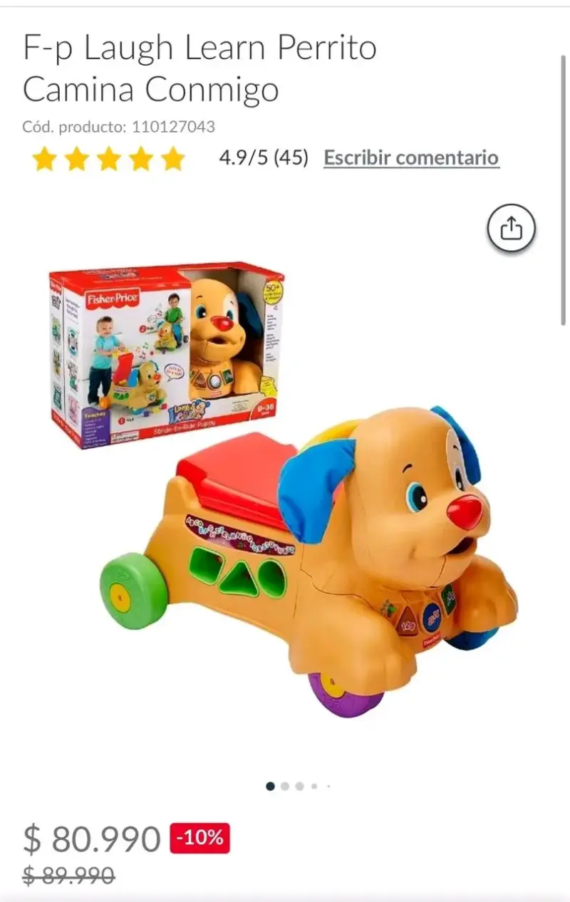 Andador Perrito Camina Conmigo Fisher-Price - 4