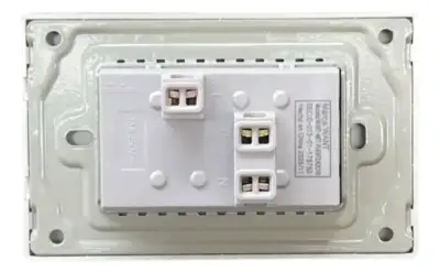 Placa de enchufe múltiple negra moderna - miniatura 5