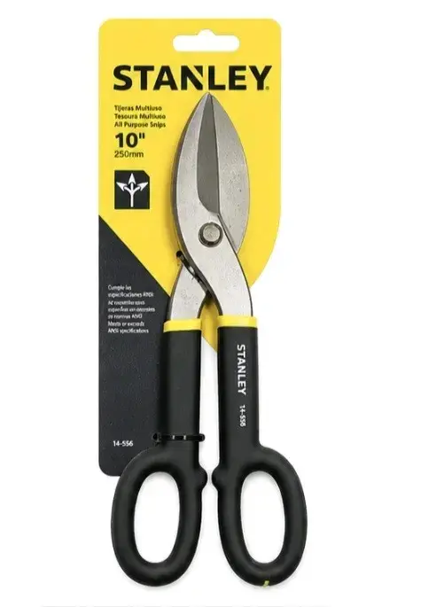 Tijeras de hojalatero Robust con mango azul - 5