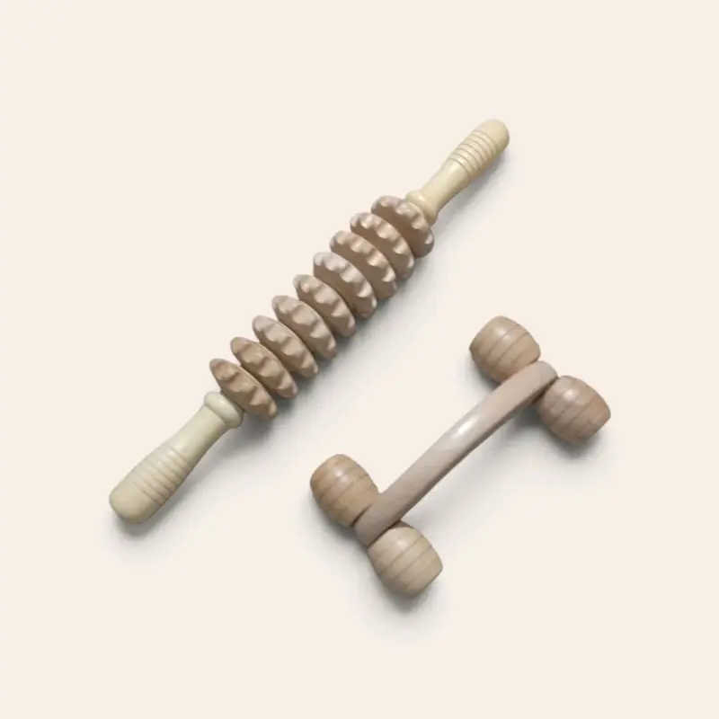 Set de Masajeadores de Madera para Relajación - 4