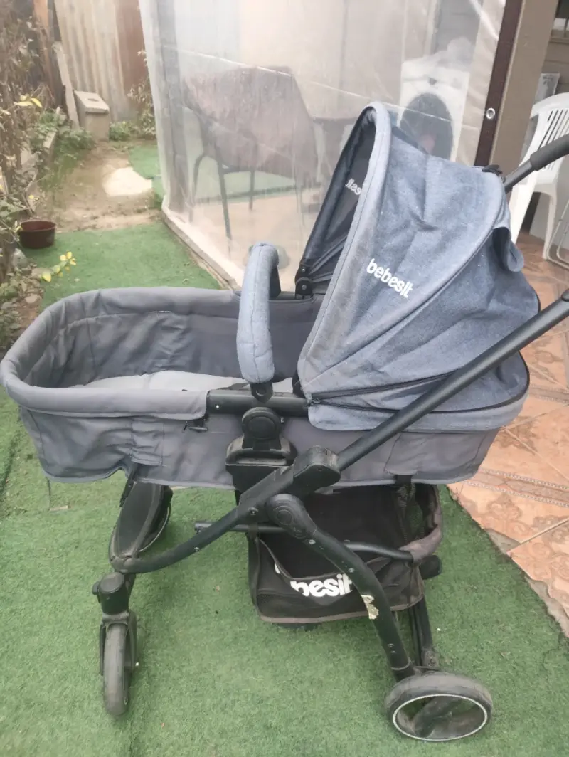 Coche de bebé Bebesit 3 en 1 gris - 3