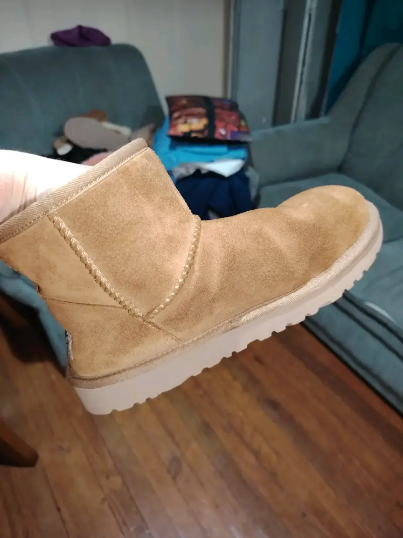 Botas de invierno UGG marrones con forro de lana - 3