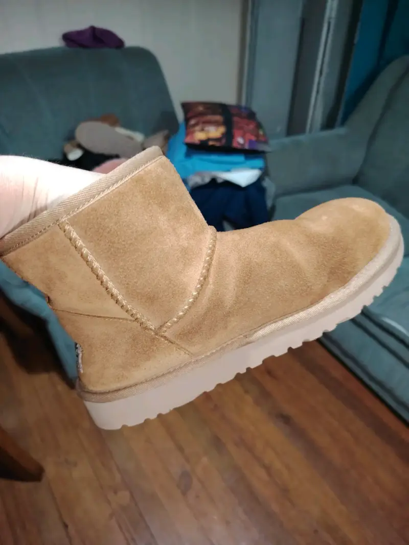 Botas de invierno UGG marrones con forro de lana - 5