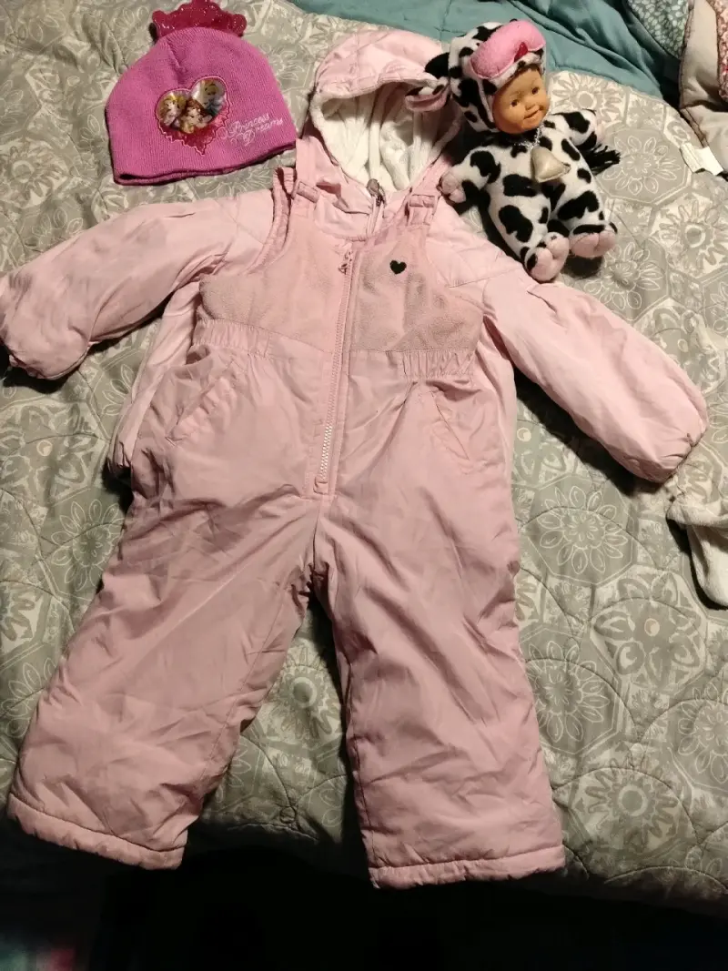Enterito de invierno para bebé rosado - 5