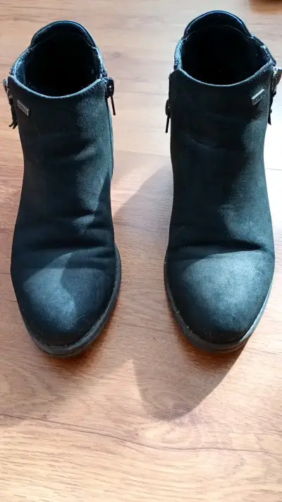 Botines negros Azaleia talla 37 con cierre lateral - miniatura 1