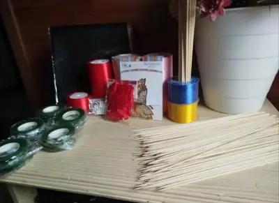 Kit de Flores eternas con Cintas y Palillos - miniatura 1
