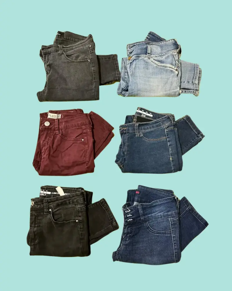 Lote de jeans T38 para mujer en varios colores