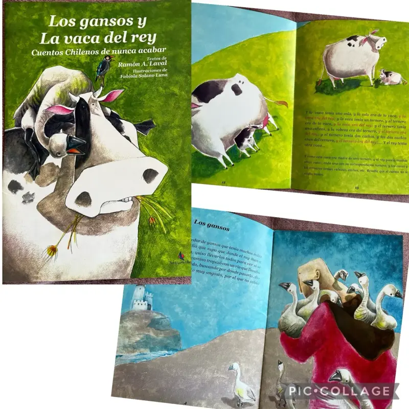 Libro Los Gansos y La Vaca del Rey - Cuentos Chilenos