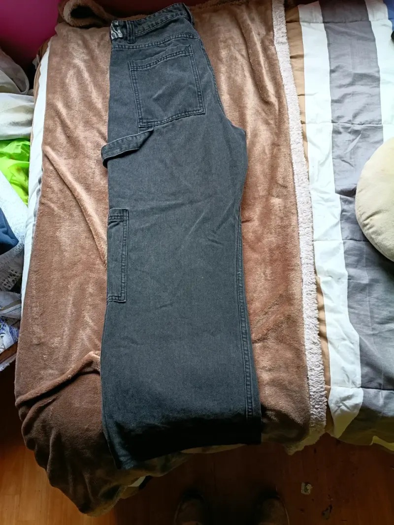 Pantalones cargo negros para hombre - 2