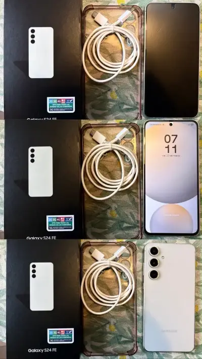 Samsung Galaxy S24 FE con caja y accesorios - miniatura 1