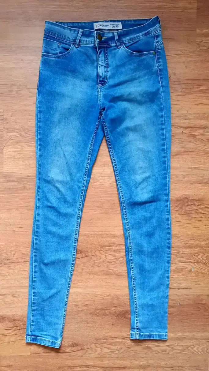 Jeans skinny azul para mujer talla 30/40 - 1