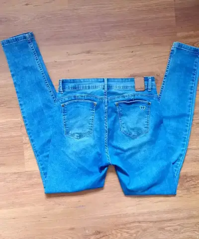 Jeans skinny azul para mujer talla 30/40 - miniatura 3