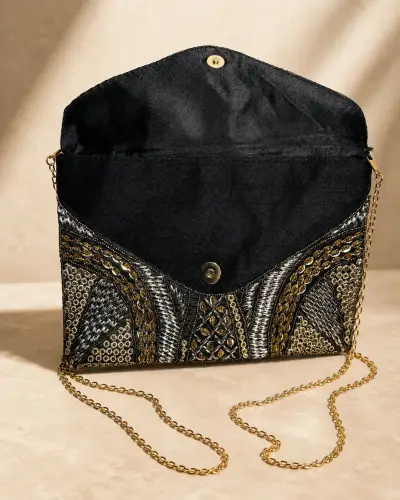 Bolso de fiesta LULÚ bordado con cuentas - miniatura 4