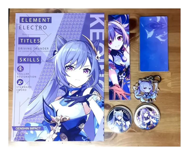 Set de Productos de Keqing Genshin Impact Keqing