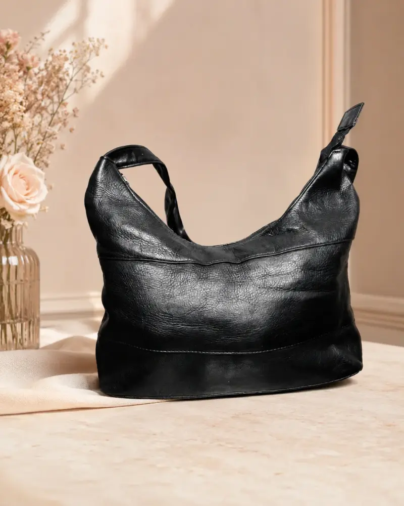 Cartera Wilson Leather de Cuero Negro - 1