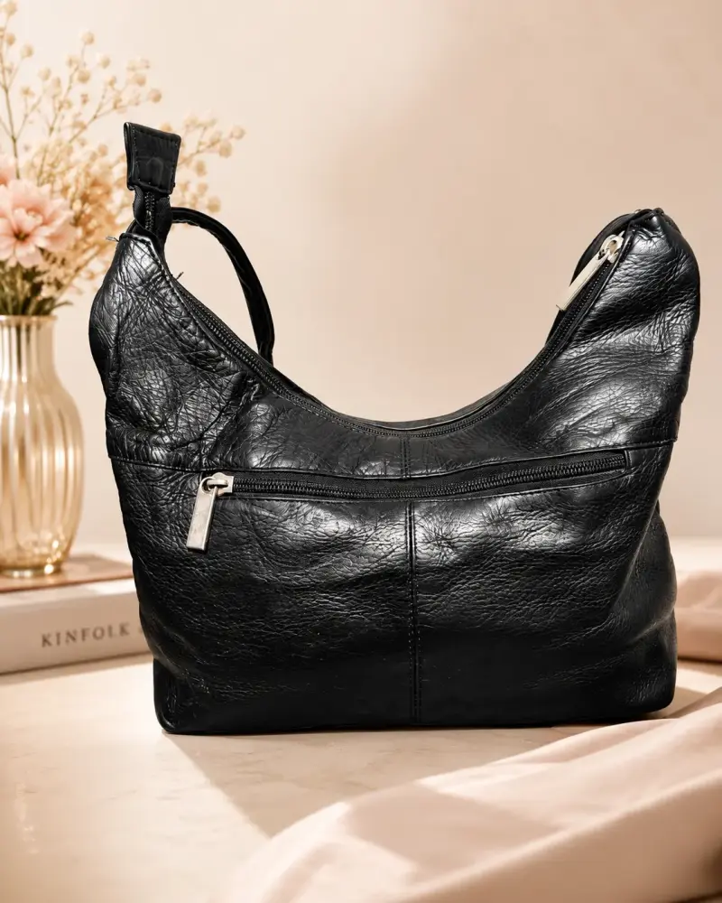 Cartera Wilson Leather de Cuero Negro - 3