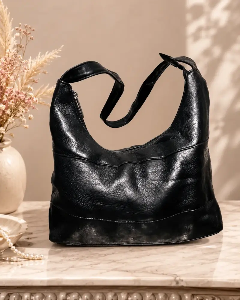 Cartera Wilson Leather de Cuero Negro - 5