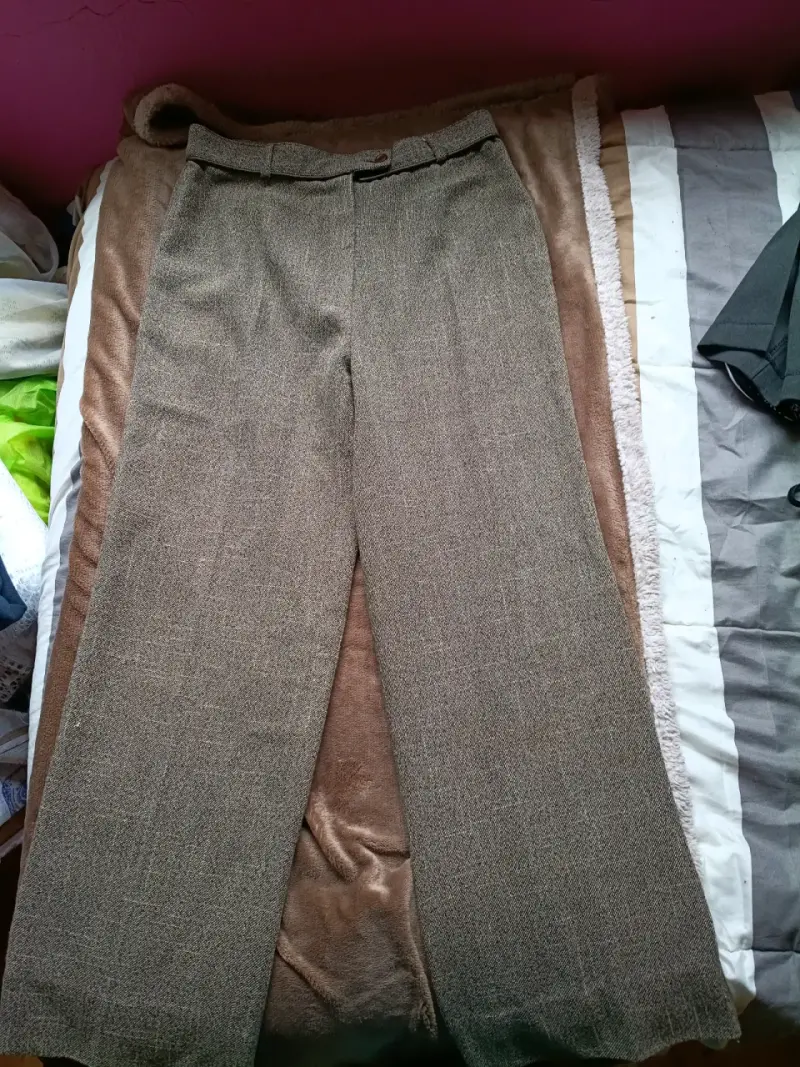 Pantalones de vestir gris para hombre - 1