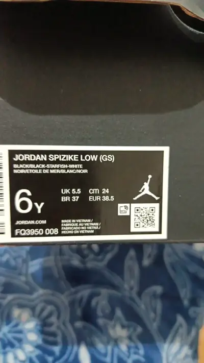 Zapatillas Jordan Spizike Low GS negras y naranjas - miniatura 4