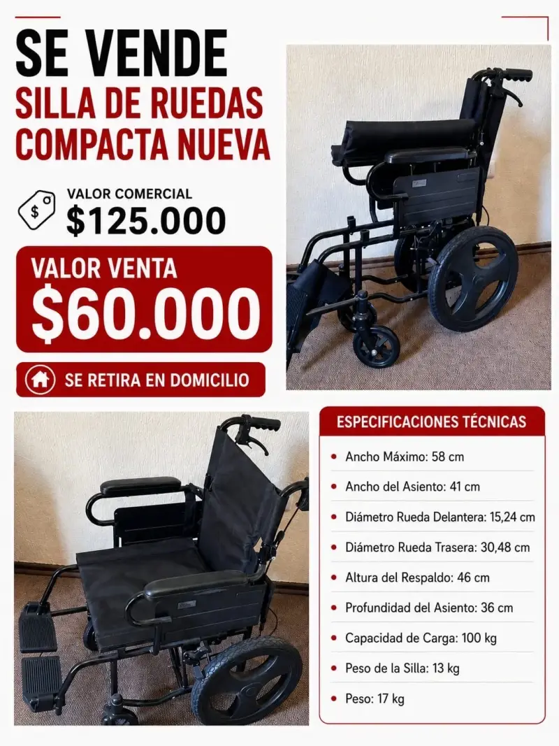 Silla de Ruedas Compacta