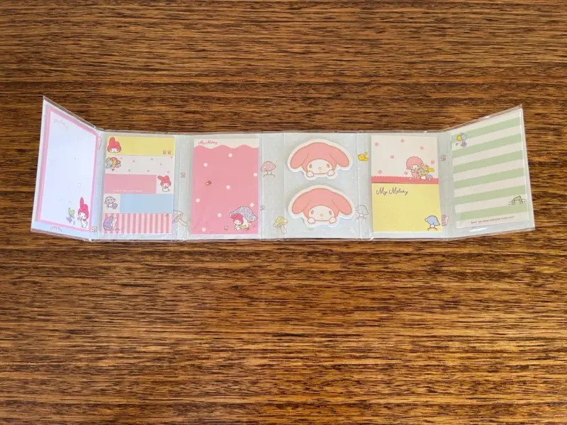 Set de Notas Adhesivas My Melody tapa rosada - 5