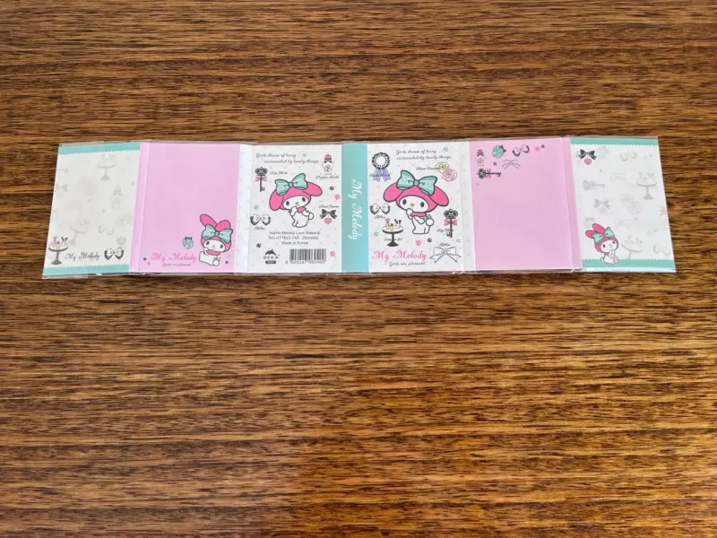 Set de Notas Adhesivas My Melody tapa blanca - 6