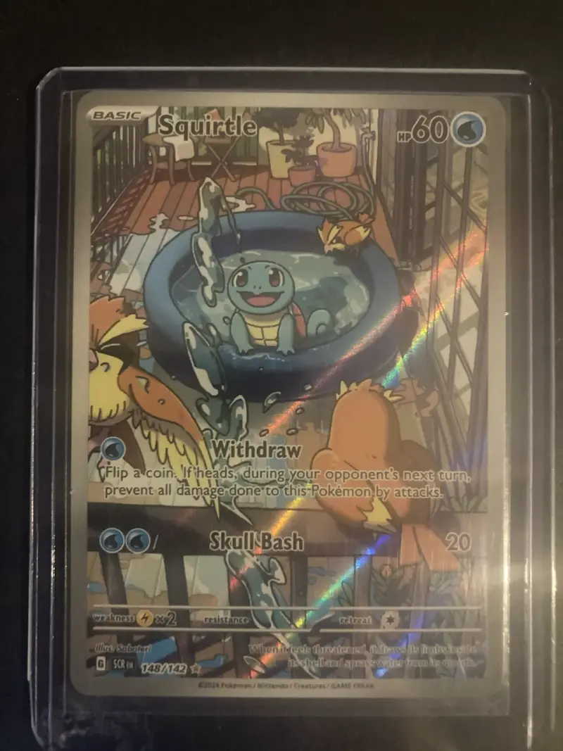 Carta Pokémon Squirtle #148 Stellar Crown FULLART - 2