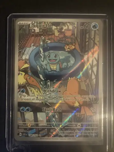 Carta Pokémon Squirtle #148 Stellar Crown FULLART - miniatura 2