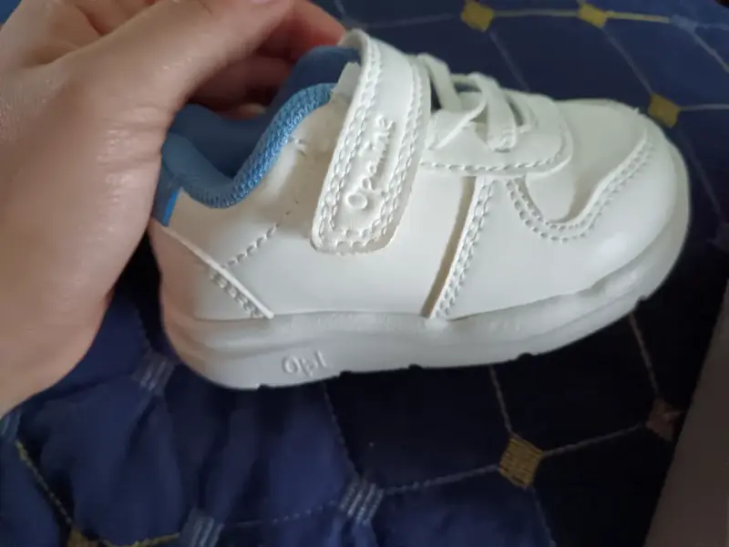 Zapatillas blancas para bebé Opaline con velcro - 2