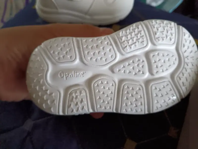 Zapatillas blancas para bebé Opaline con velcro - 3