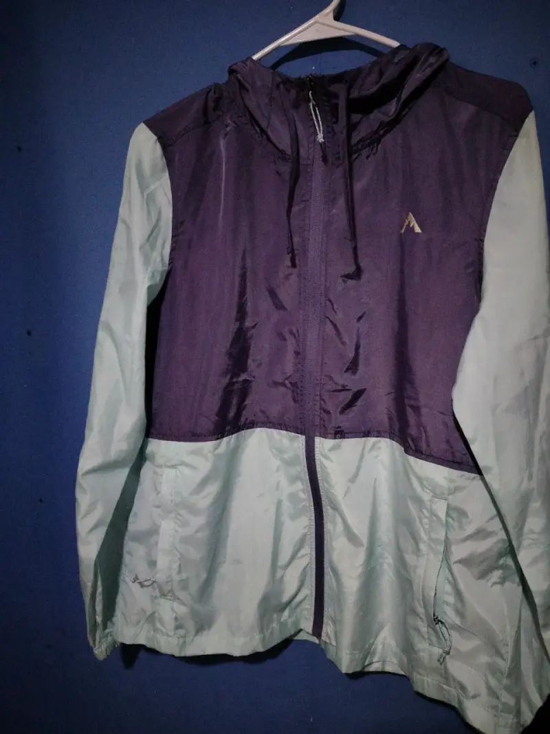 Chaqueta cortaviento Alpinextrem morada y celeste - 1