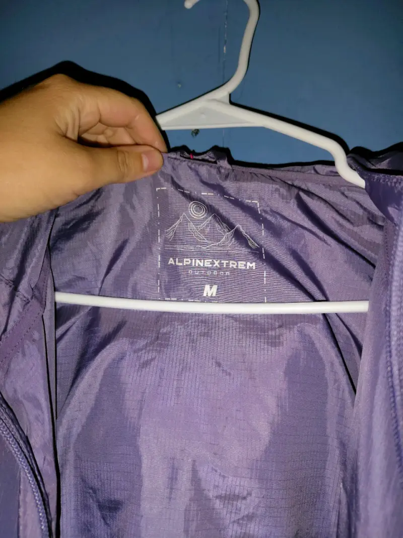 Chaqueta cortaviento Alpinextrem morada y celeste - 4