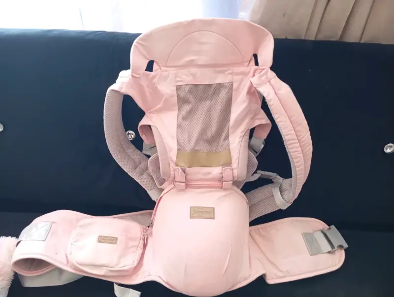 Mochila portabebé ergonómica rosa - 1