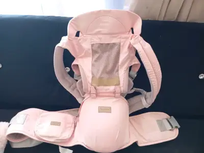 Mochila portabebé ergonómica rosa - miniatura 1