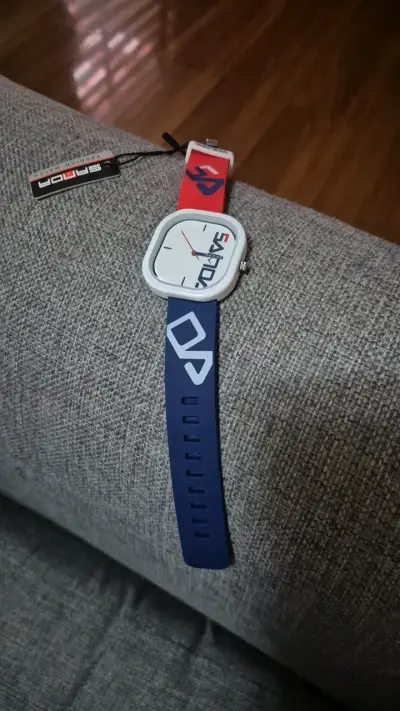 Reloj de pulsera unisex Sanda azul y rojo - miniatura 1