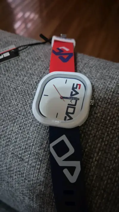 Reloj de pulsera unisex Sanda azul y rojo - miniatura 2