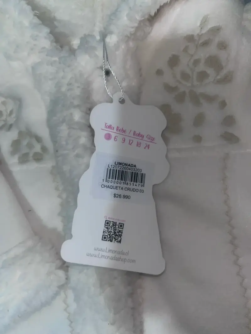Chaqueta de bebé blanca con capucha Limonada - 2