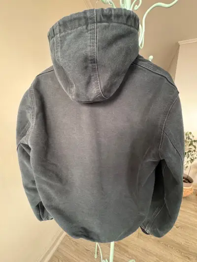 Chaqueta Carhartt con capucha color verde petróleo - miniatura 2