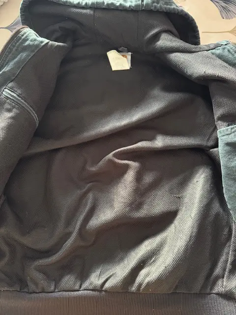 Chaqueta Carhartt con capucha color verde petróleo - 4