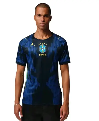 Camiseta Brasil Jordan versión aficionado azul - miniatura 2