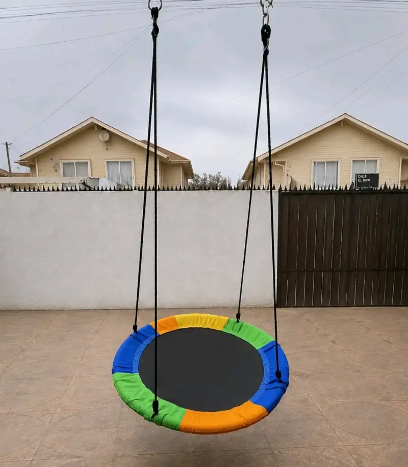 Columpio redondo multicolor para niños - 2