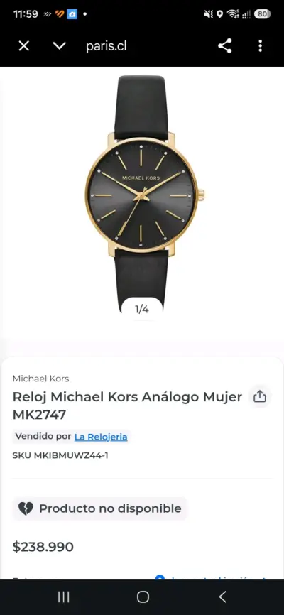 Reloj Michael Kors Análogo Mujer MK2747 - miniatura 1