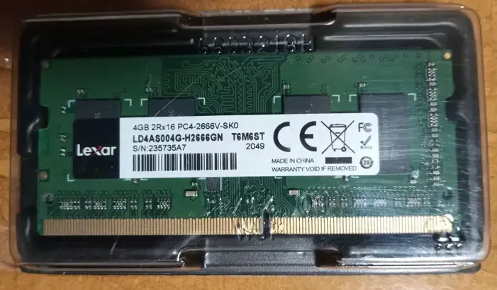Par de Memorias RAM Lexar 4GB DDR4 2666MHz SODIMM - 2