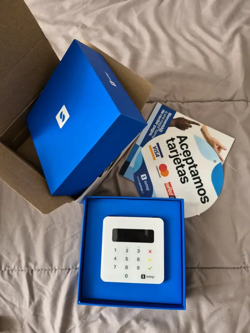Lector de Tarjetas SumUp Blanco con Caja