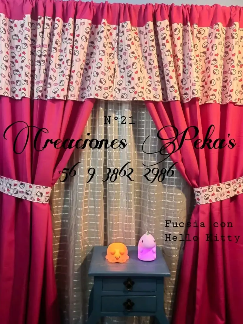 Cortinas infantiles temáticas con personajes - 1