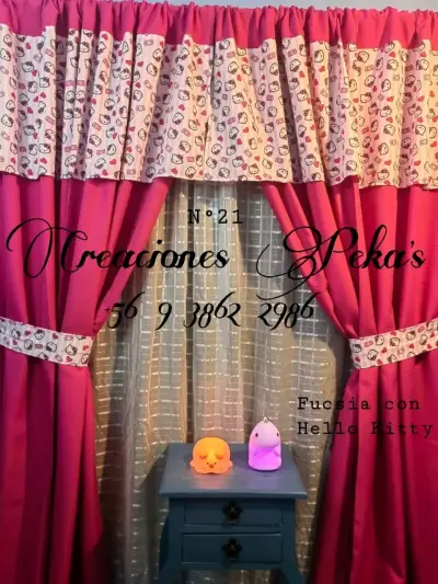 Cortinas infantiles temáticas con personajes - miniatura 1