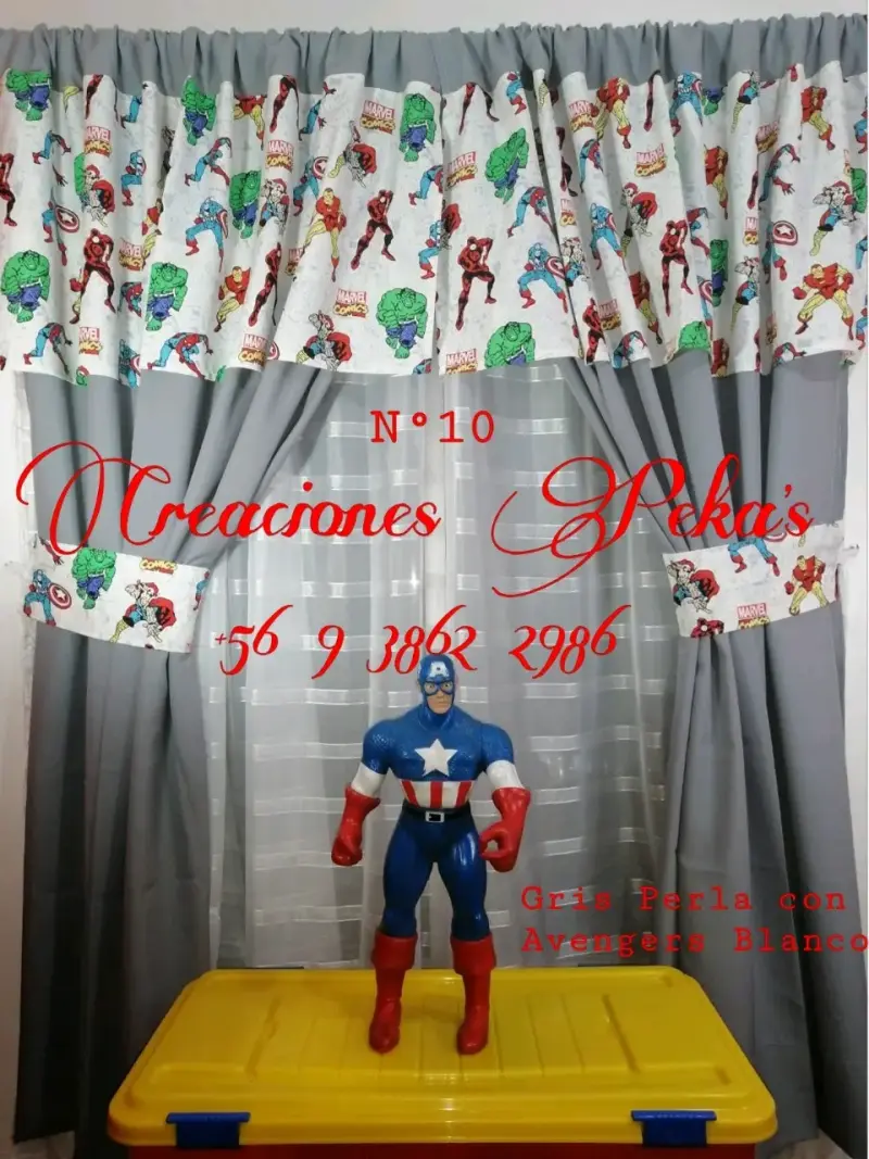 Cortinas infantiles temáticas con personajes - 3