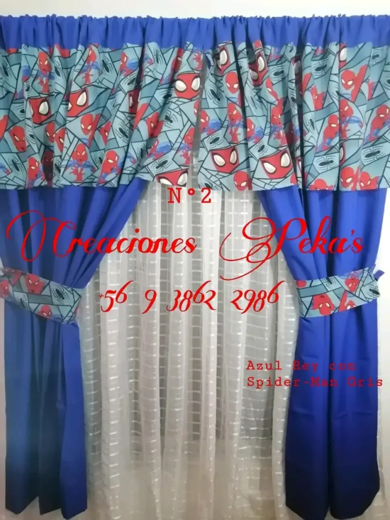 Cortinas infantiles temáticas con personajes - 4